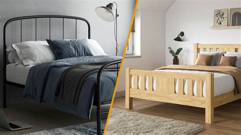 box spring vs steel frame|metal vs wood bed frame.